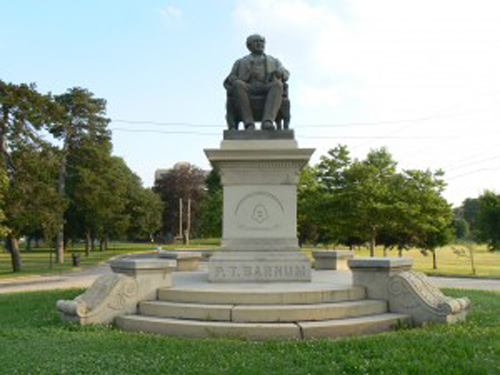 The P.T. Barnum statue